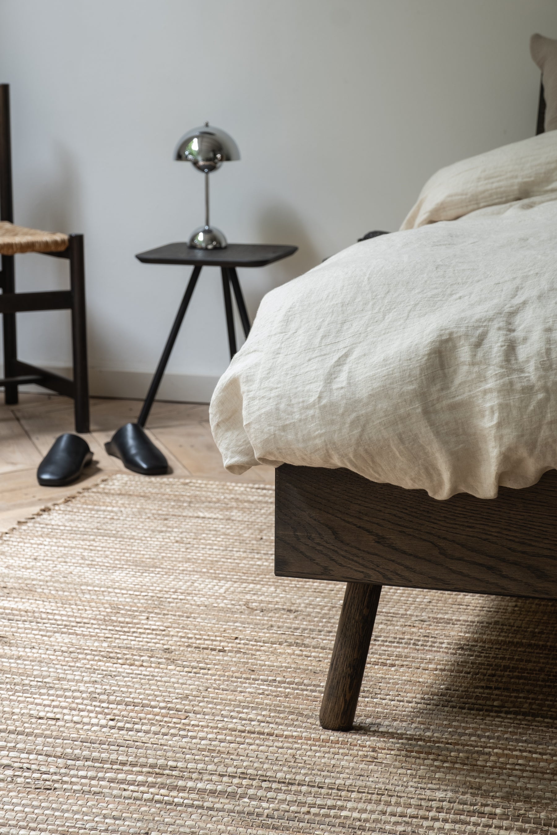 Basket bed donker eiken