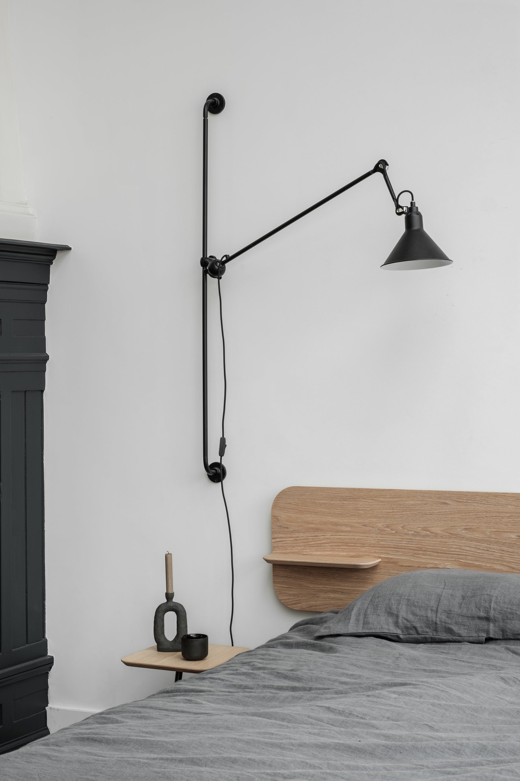 Frame bed licht eiken