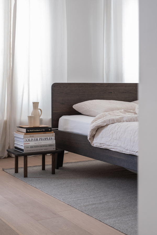 Pure bed donker eiken