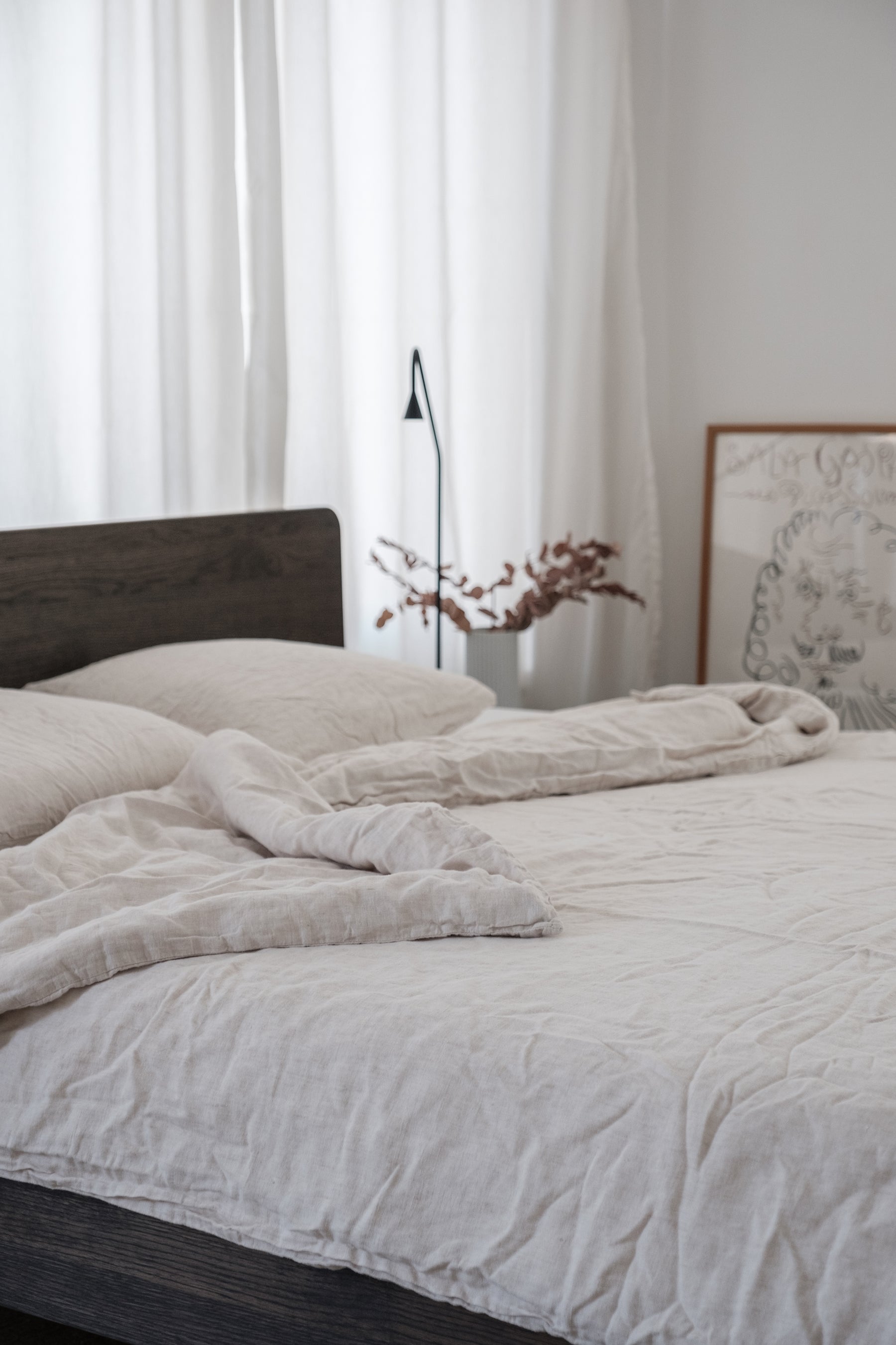 Pure bed donker eiken