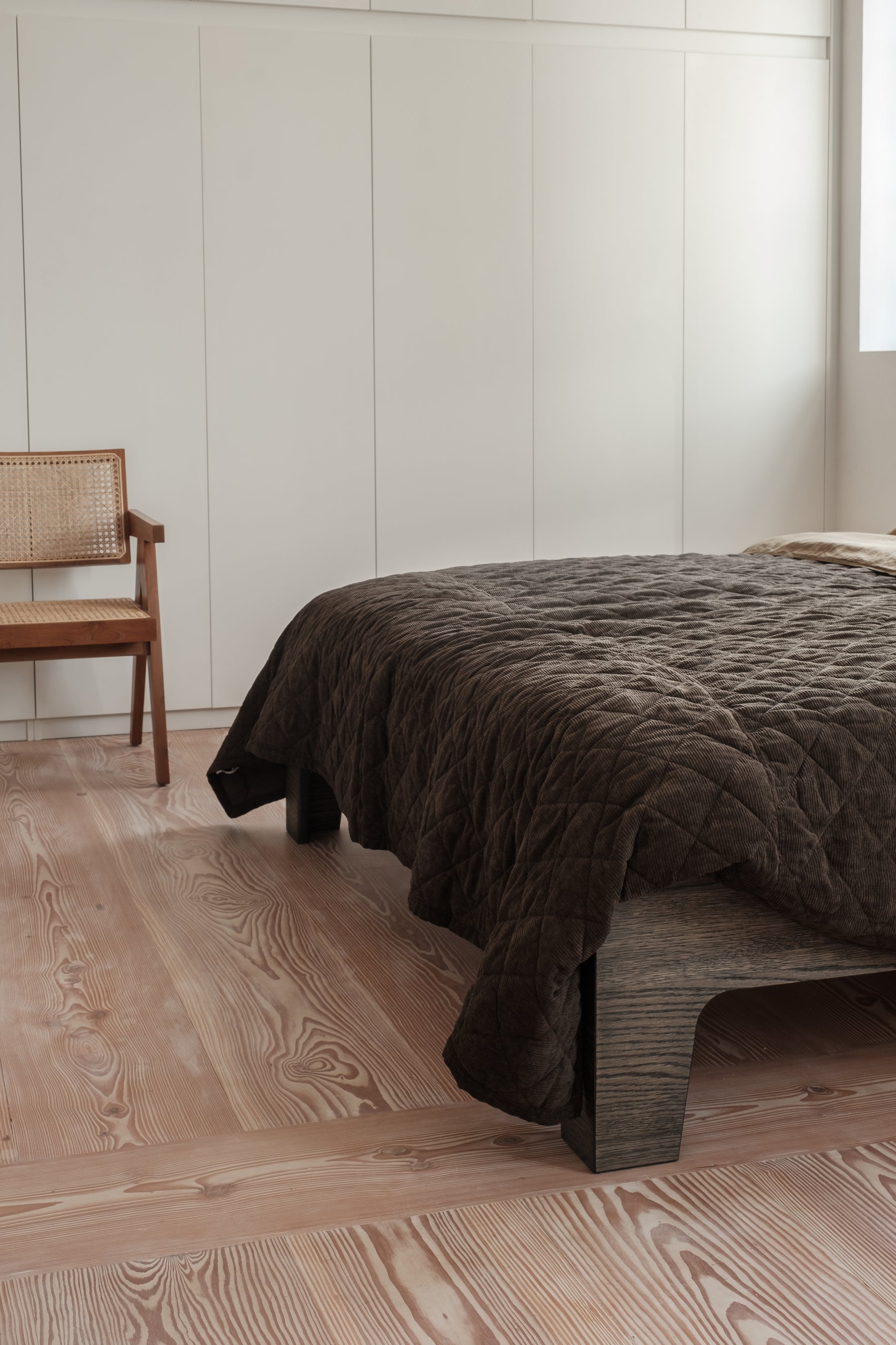 Pure bed donker eiken