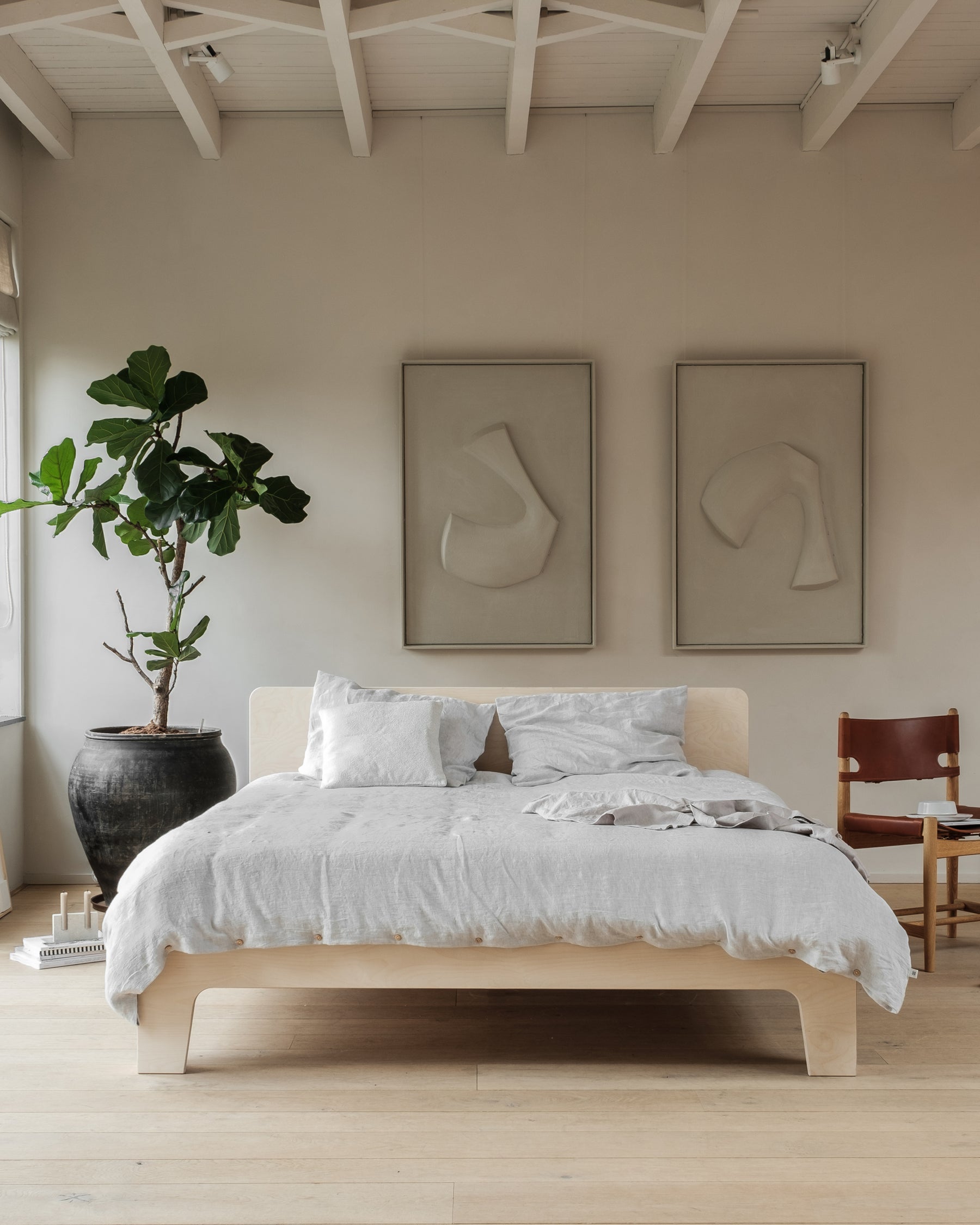 Pure bed donker eiken