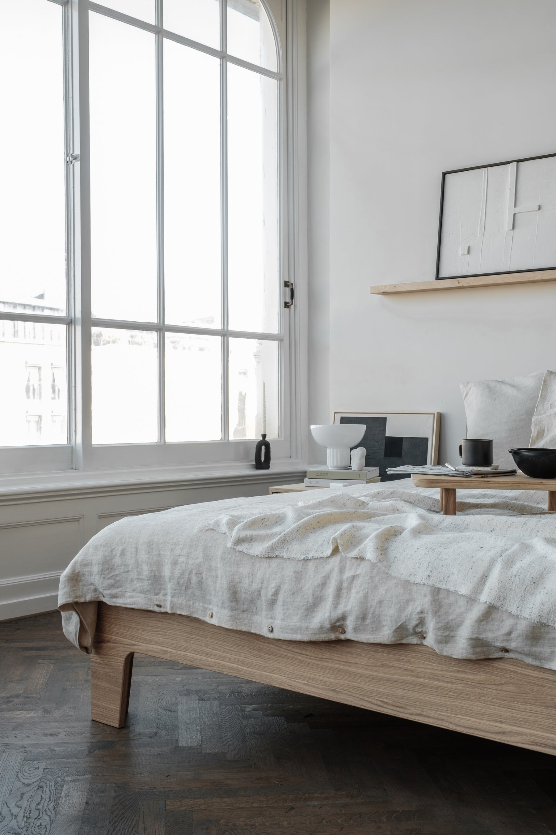 Pure bed licht eiken