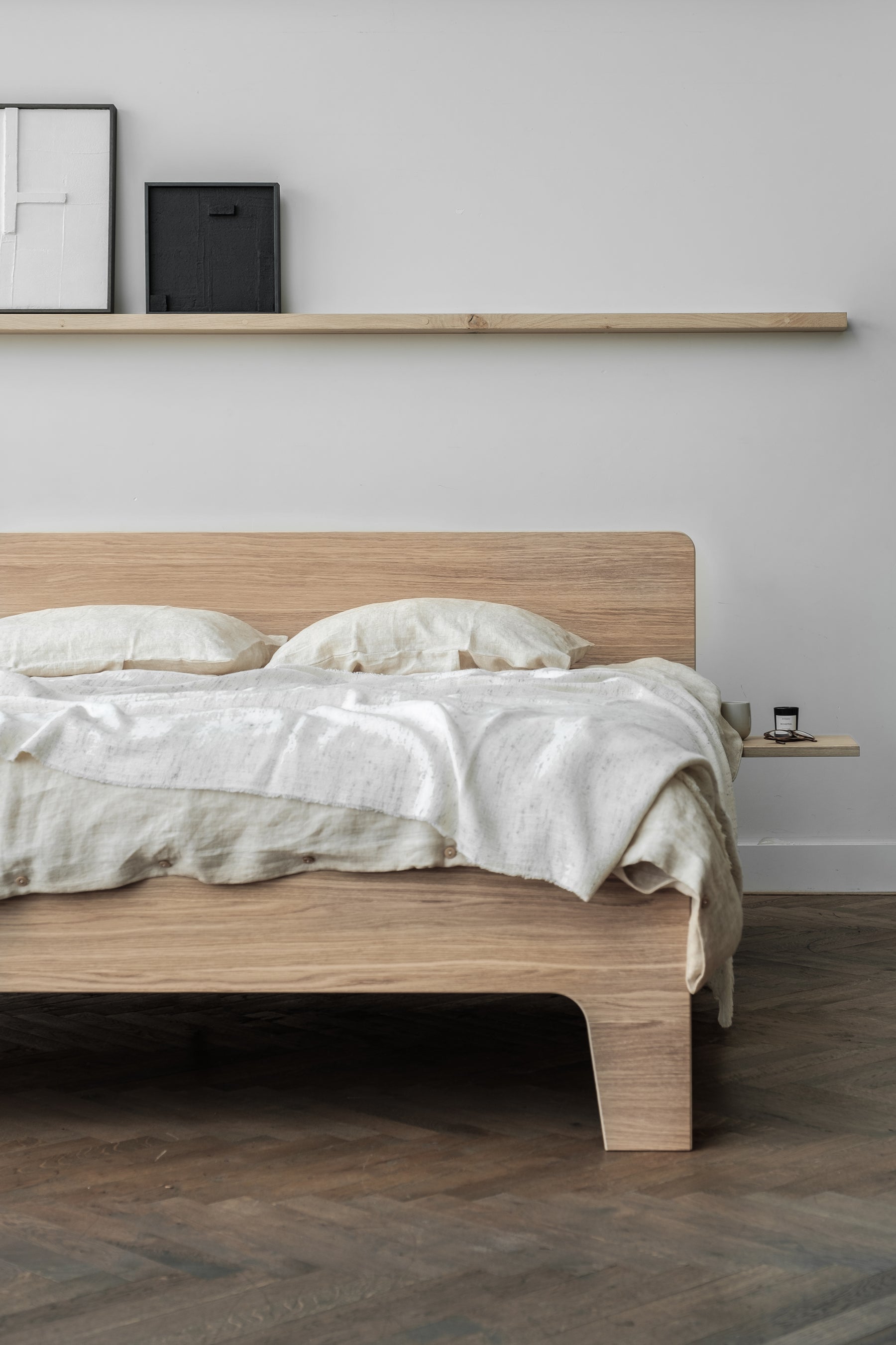 Pure bed donker eiken