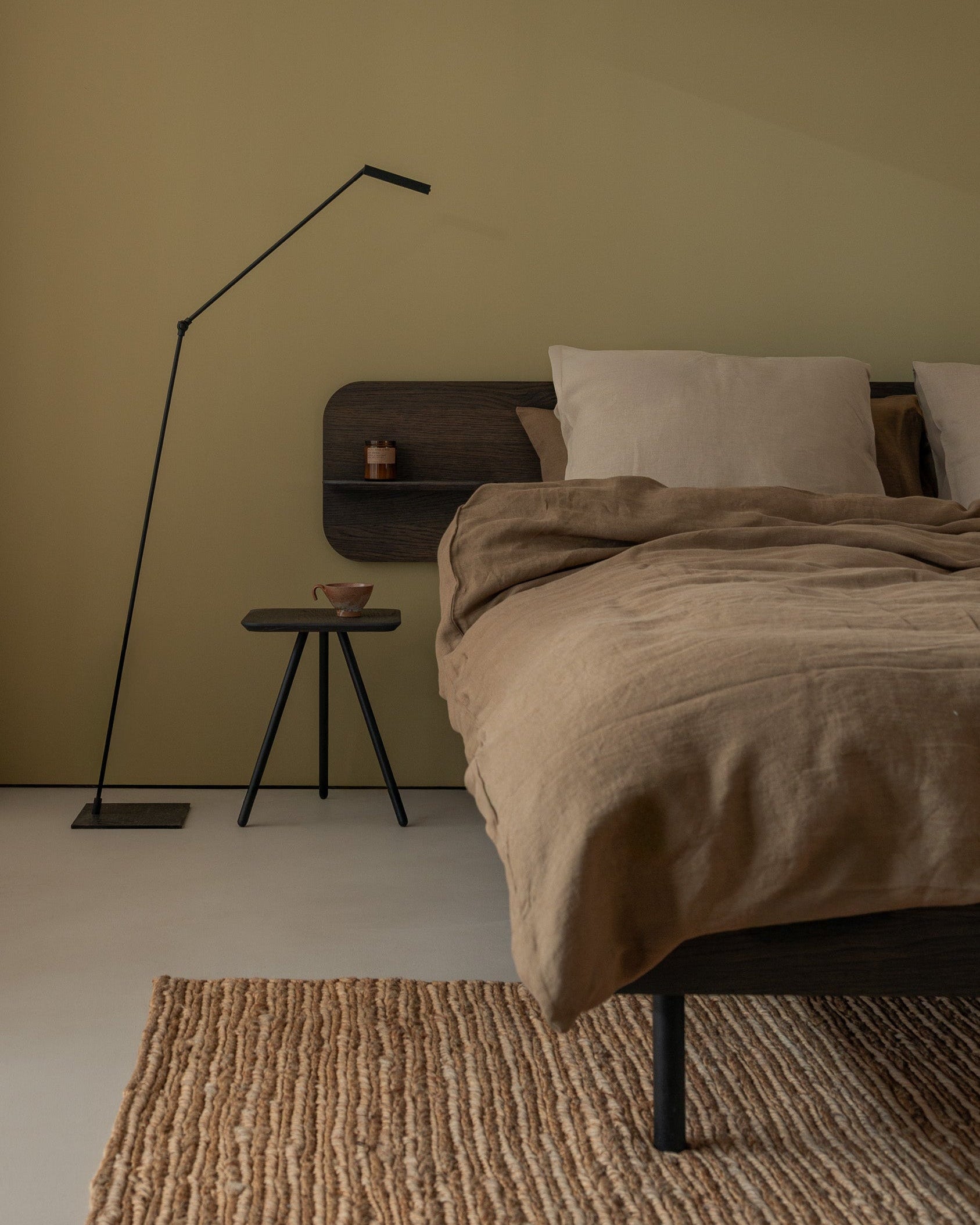 Frame bed donker eiken