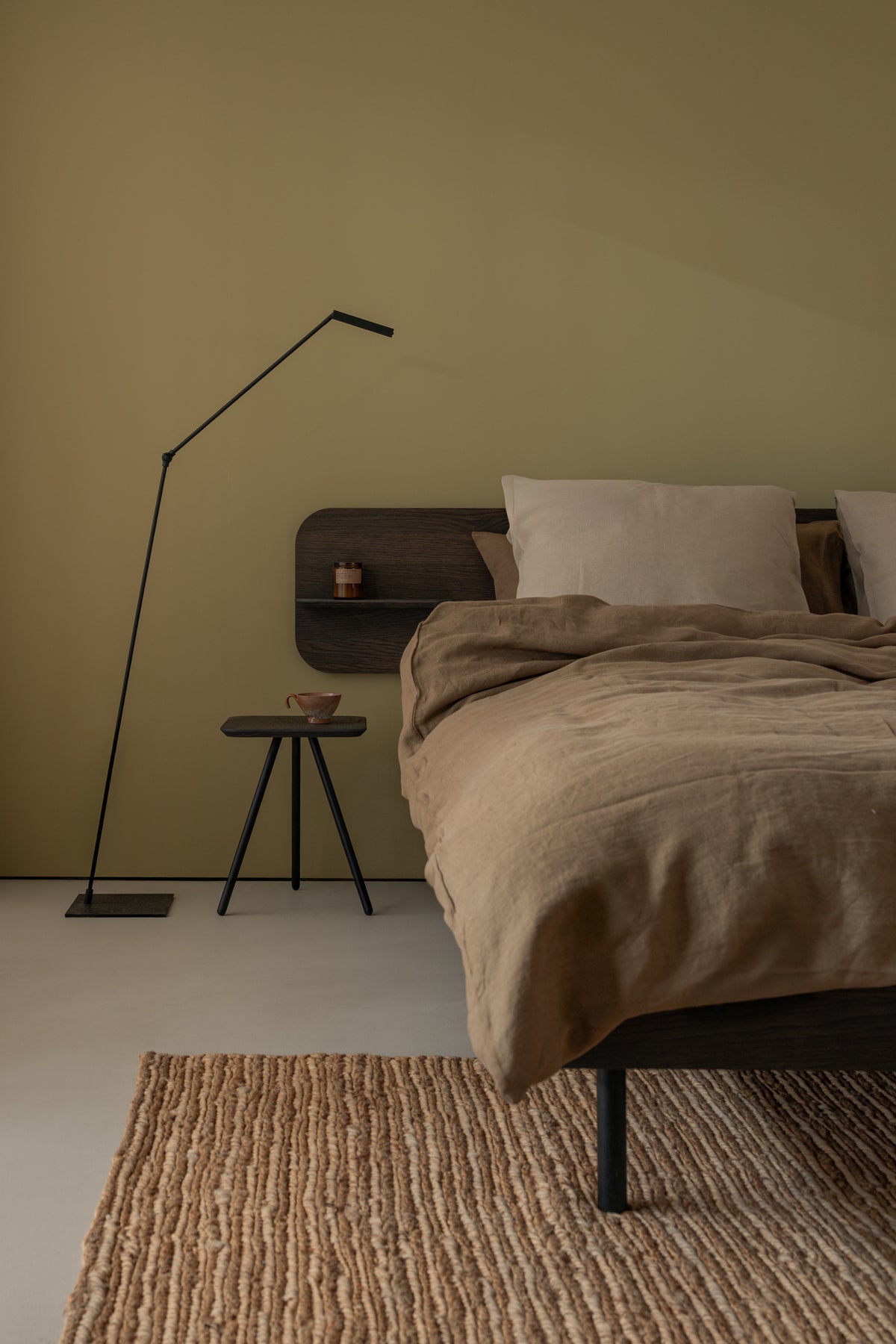 Frame bed donker eiken