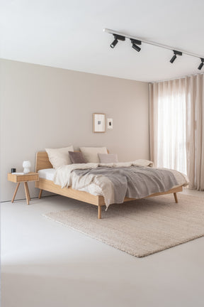 Basket bed licht eiken